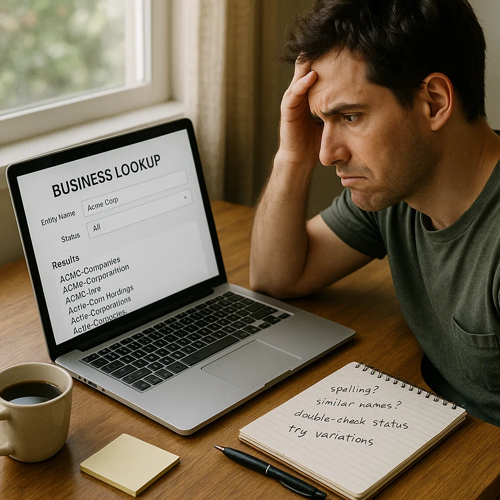 Oklahoma Secretary of State Business Entity Search