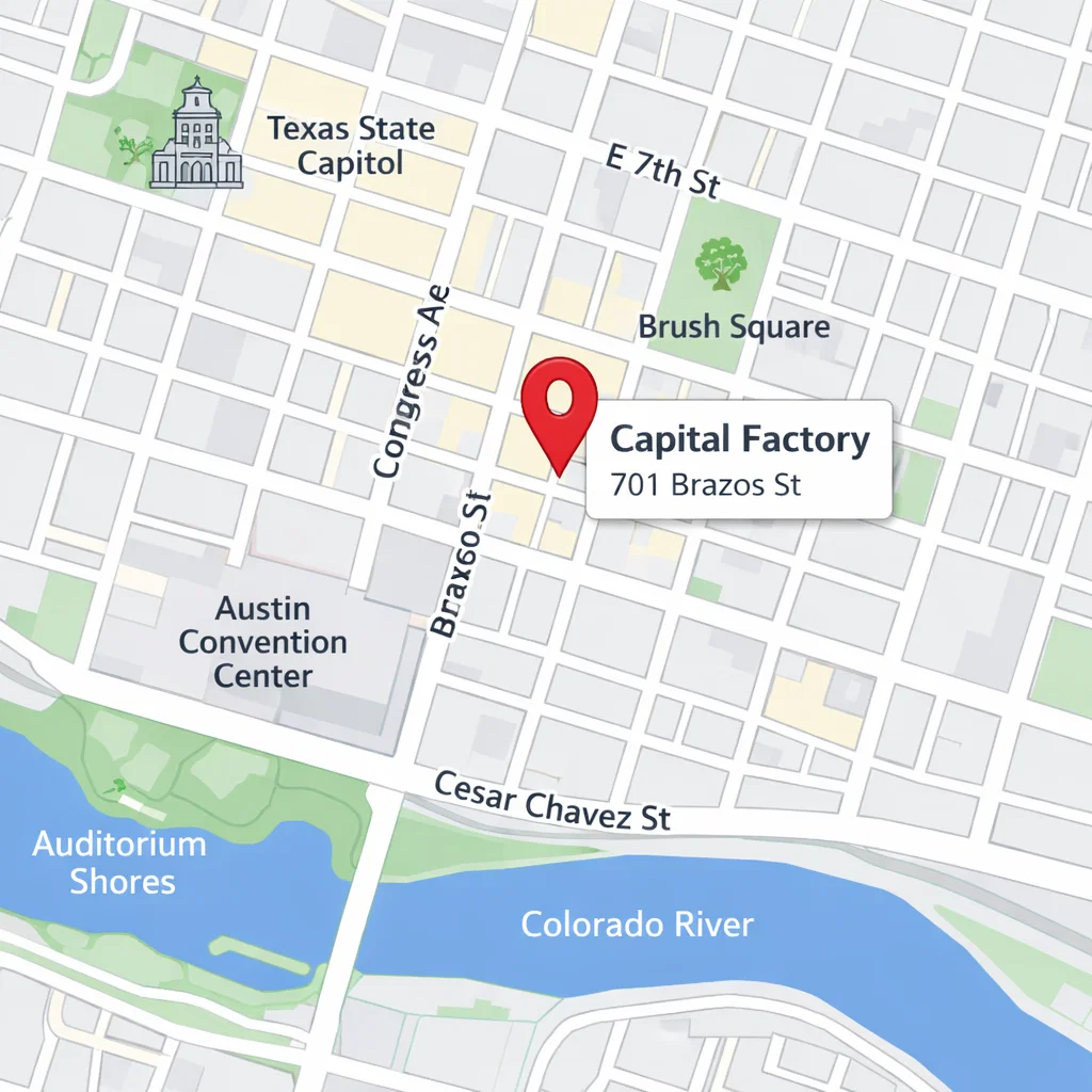Capital Factory location for austin startup week events